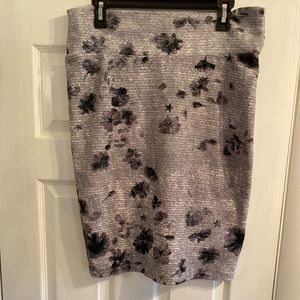 XL floral pencil skirt